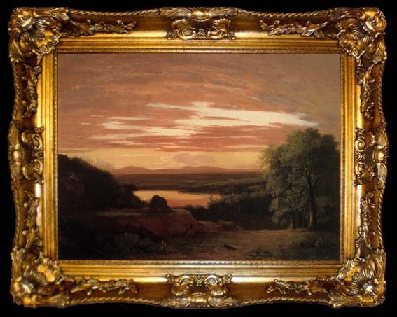 framed  Asher Brown Durand Landscape,Sunset, ta009-2